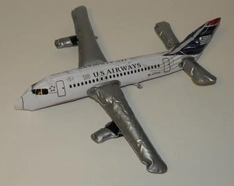 Avión de juguete inflable de la aerolínea US Airways, nuevo avión de colección americano Airbus sellado