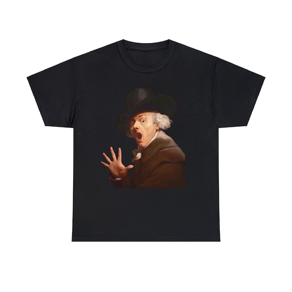 T-shirt unisexe en coton épais « Autoportrait de Joseph Ducreux »
