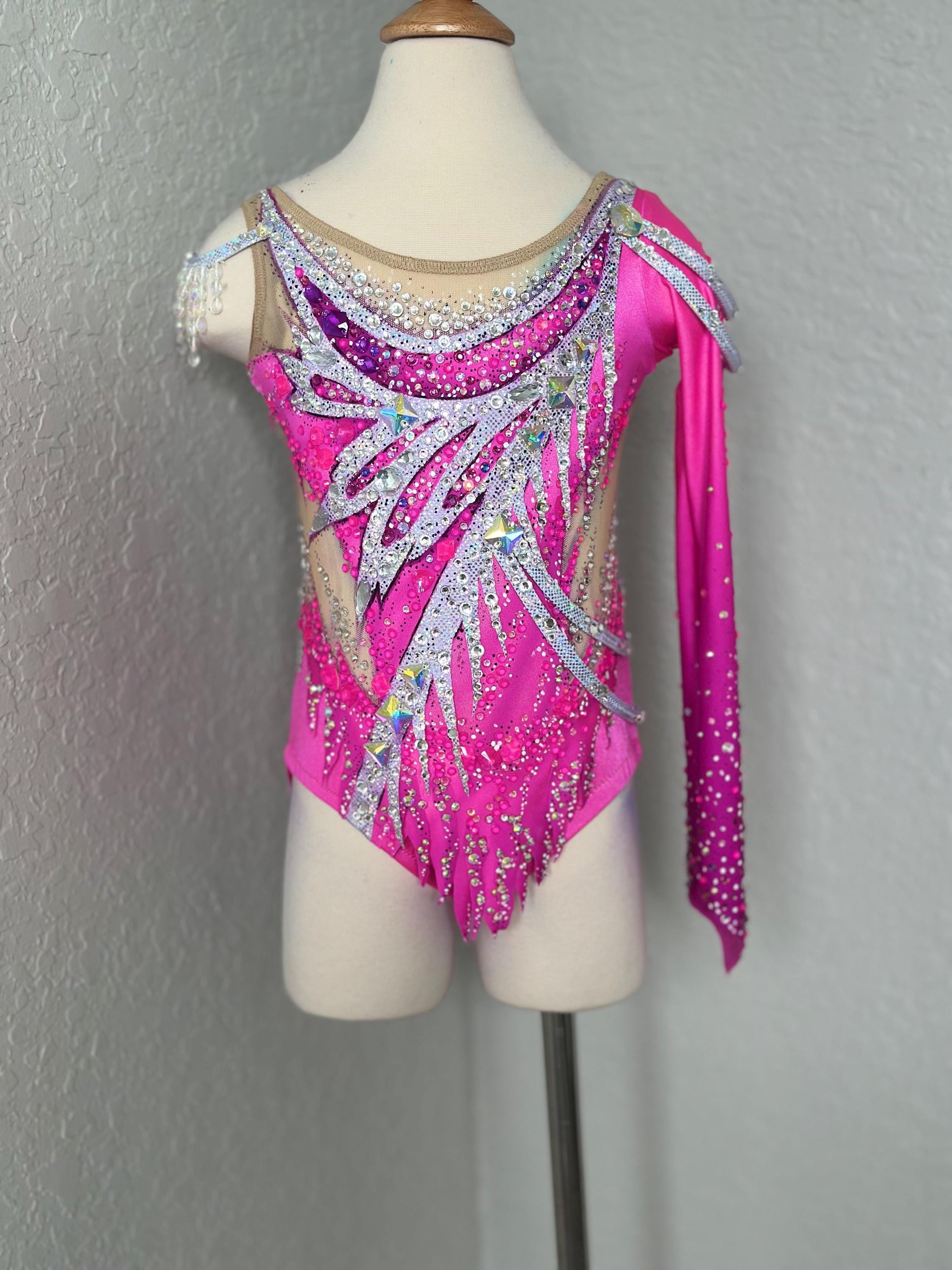 新体操 競技用レオタード スワロフスキー 新体操レオタード #新体操#レオタード #競技用#発表会#競技用