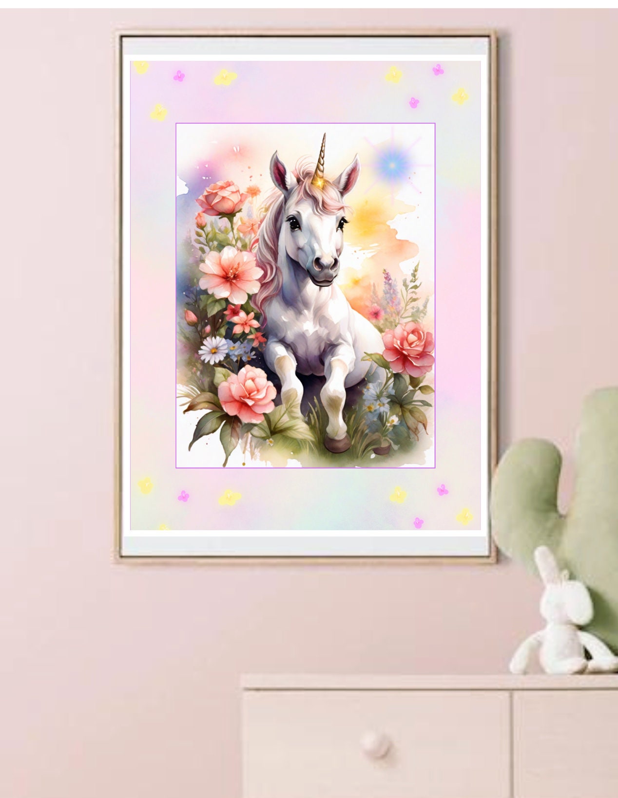 Unicorn Wall Posters Unicorn Printable Poster Children's - Etsy