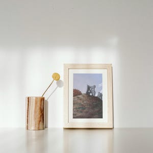 Herbst Monument Herbst Druck - Schottische Landschaft, Natur Wand Kunst, Realismus Illustration, modernes Schlafzimmer Dekor, gerolltes Poster