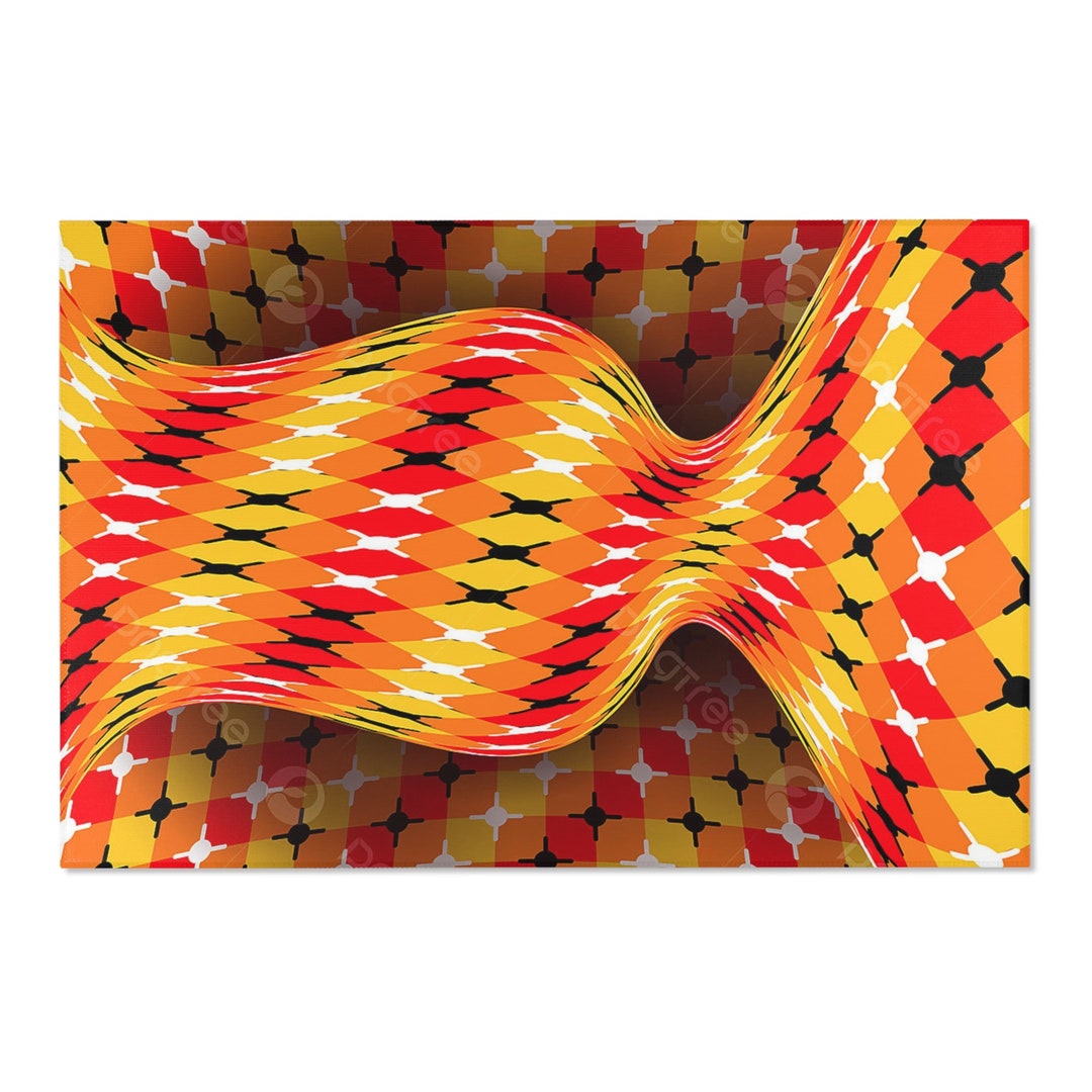 3D Optical Illusion Area Rugs 4 Etsy