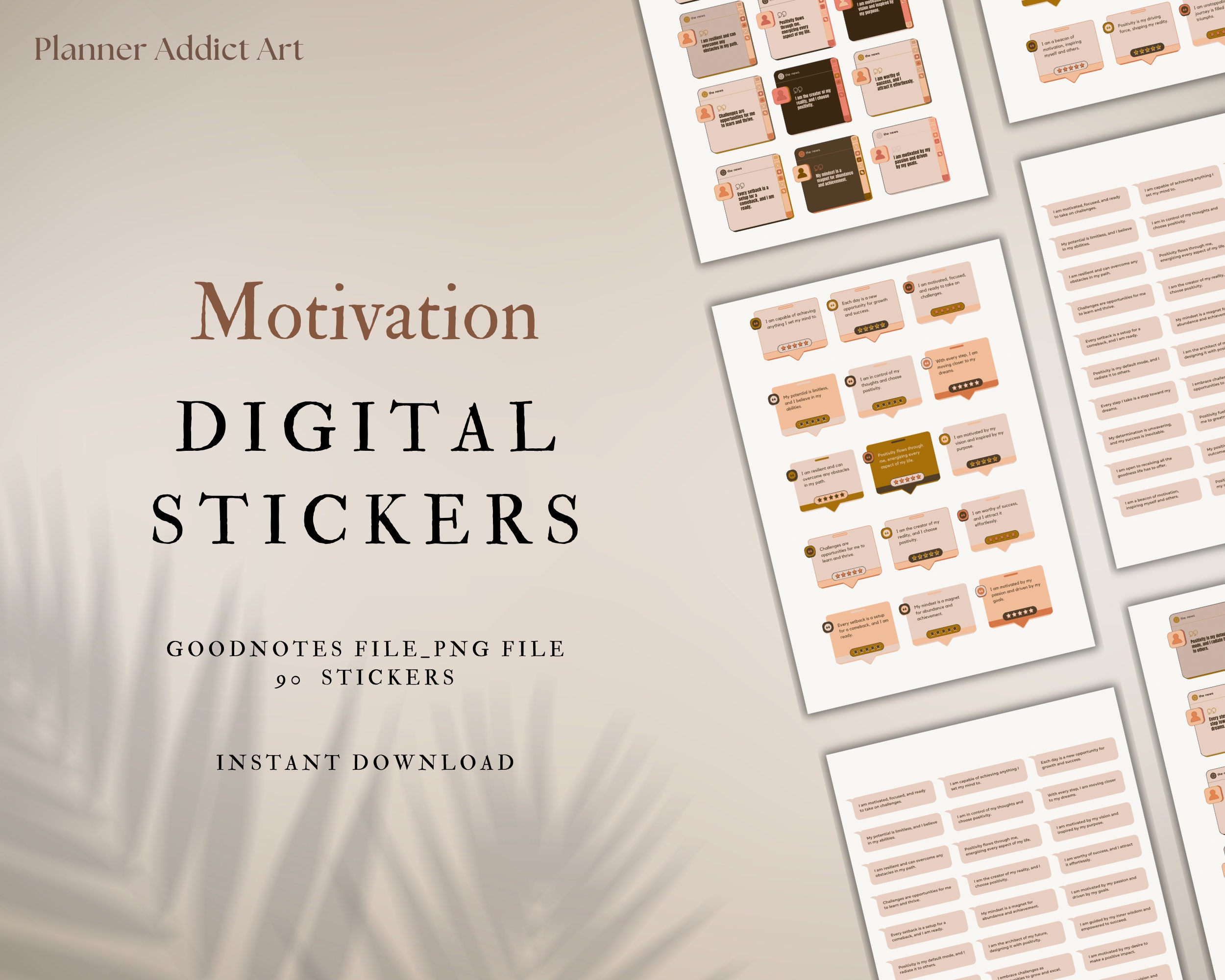 Inspirational Quote Stickers 100pcs, Motivational Stickers for