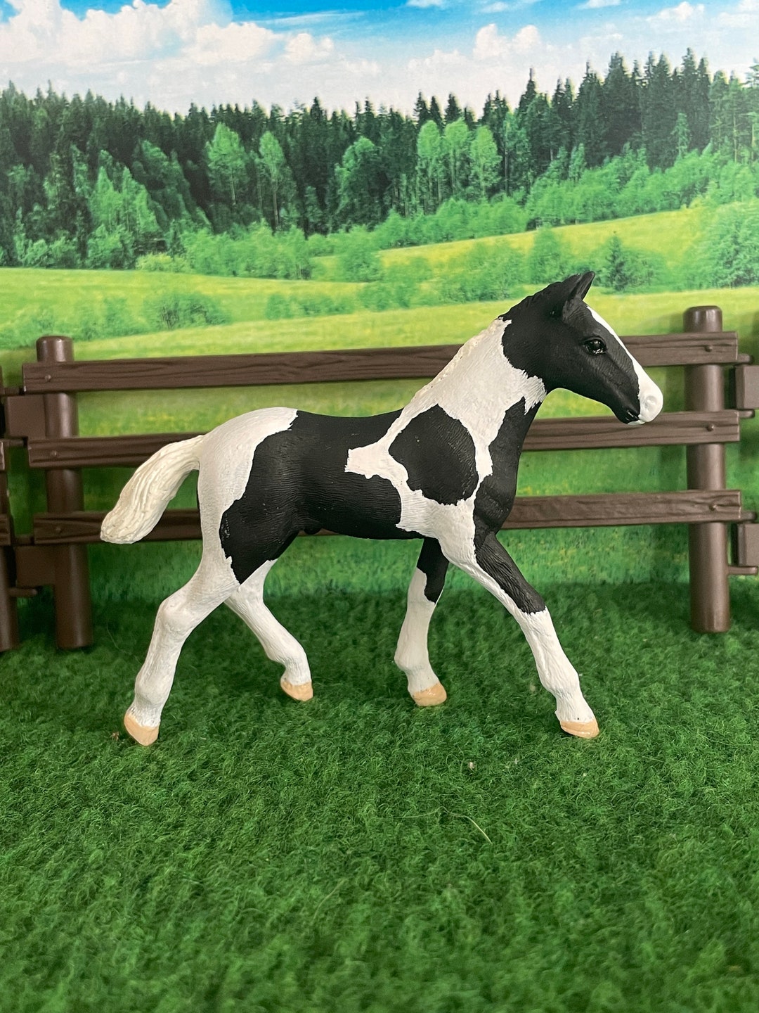 Handgemaakte Repaint Custom Schleich Paarden Veulen Etsy