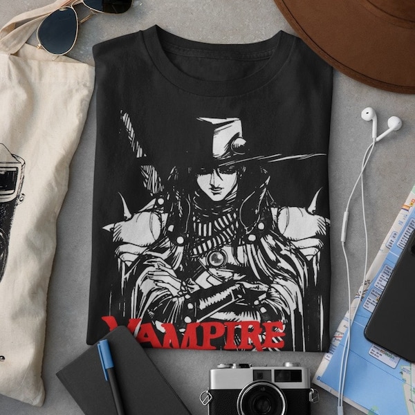 Unisex Vampire Hunter D: Bloodlust Retro Anime T-Shirt, Manga Shirt