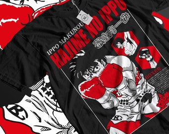 Hajime No Ippo T-shirt Kamogawa Boxing Gym Ippo Makunouchi Kbg Sport Shirt