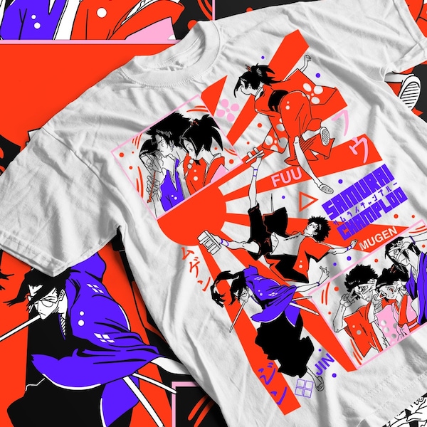 Anime Walk Mugen Jin Fuu Kasumi Exclusive Gift Shirt - Samurai Champloo T-Shirt
