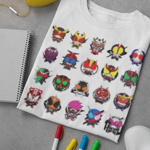 Kamen Rider! Japanese Tokusatsu Science Fiction Hero TV Show Character Tshirt