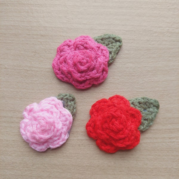 Crochet Rose Magnet | Decorative Fridge Magnet