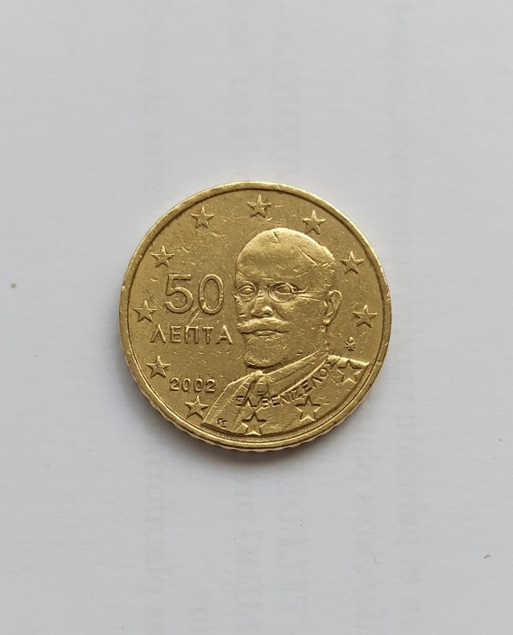 50 Euro Cent Greece 2002 Rare - Etsy Canada