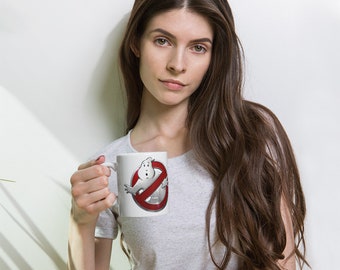 Tazza bianca lucida ghostbusters