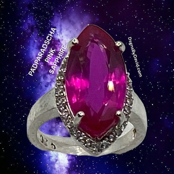 PADPARADSCHA PINK SAPPHIRE Ring (8.5)