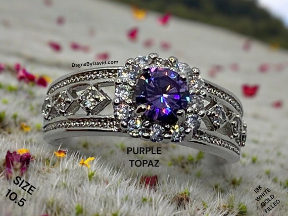 ENCHANTING PURPLE TOPAZ Ring (10.5)