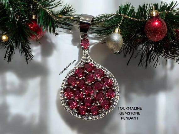 RAVISHING TOURMALINE GEMSTONE Pendant Necklace