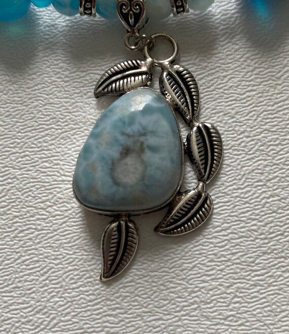 BEAUTIFUL LARIMAR Pendant Necklace