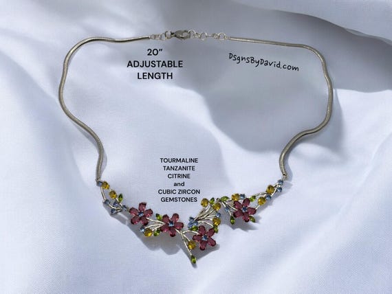EYE CATCHING Multi Gemstone Necklace