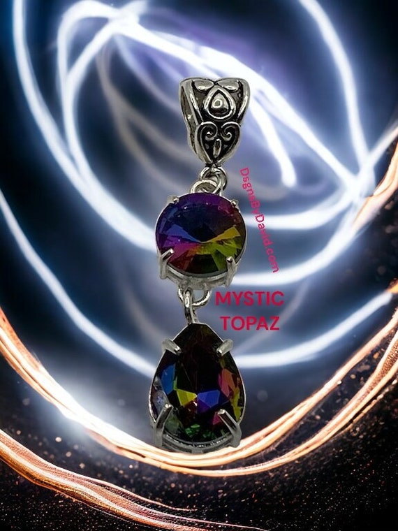 COLORFUL MYSTIC TOPAZ Pendant Necklace