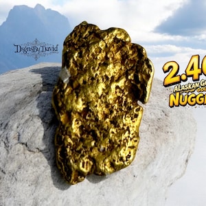 24 K ALASKAN GOLD NUGGET