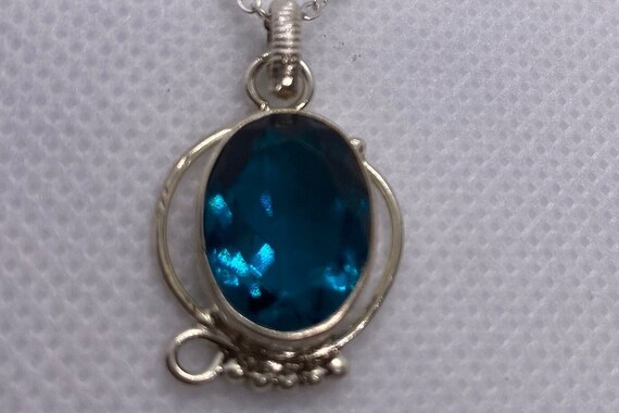 NATURAL BLUE APATITE Necklace