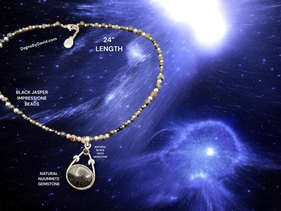 PHILOSOPHER'S STONE or Sorcerer's Stone Pendant Beaded Necklace