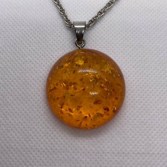BALTIC AMBER Crystal Necklace