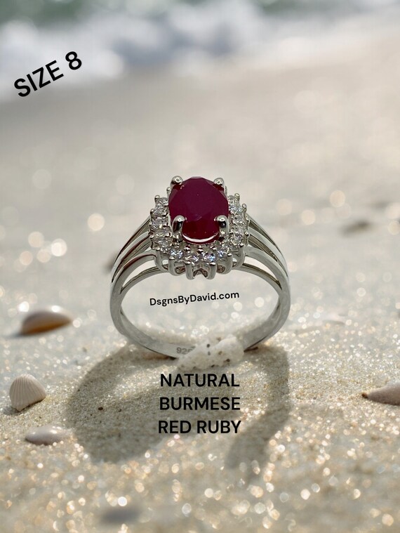 CLASSIC NATURAL BURMESE Red Ruby Ring (8)