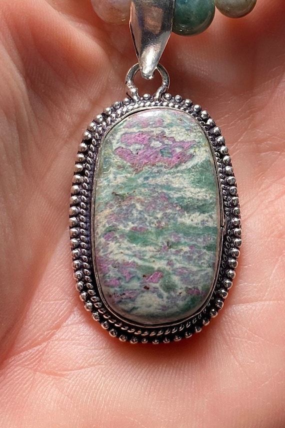 RUBY FUCHSITE Pendant Necklace