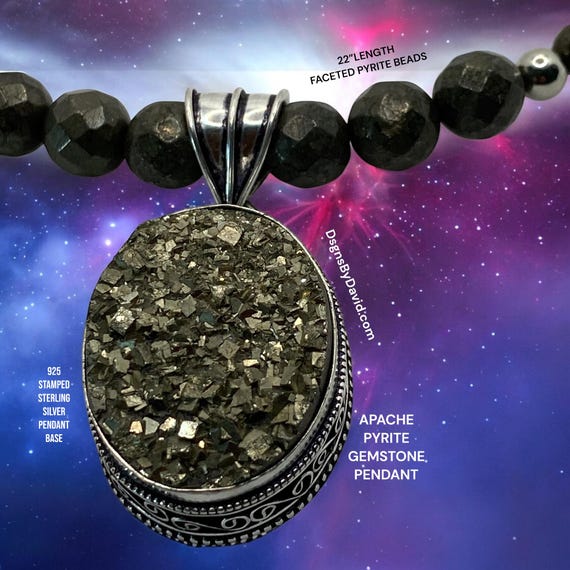 APACHE PYRITE GEMSTONE Necklace
