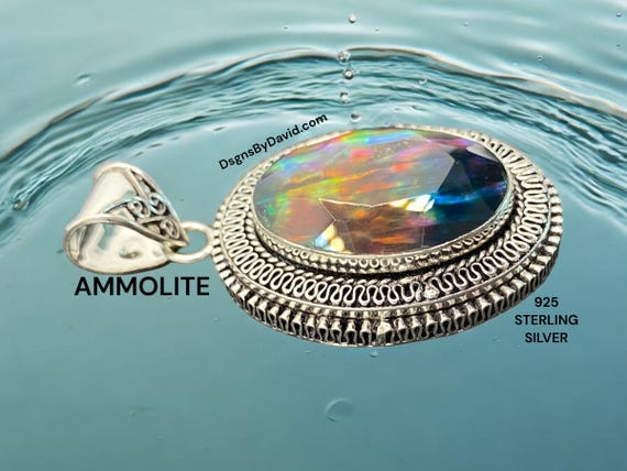 BEAUTIFUL AMMOLITE NECKLACE
