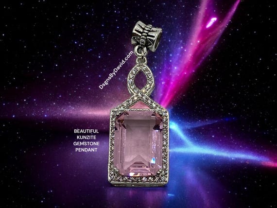 KUNZITE GEMSTONE PENDANT Necklace