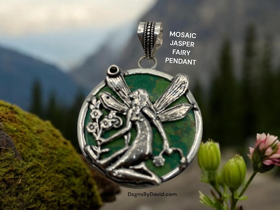 MOSAIC JASPER FAIRY Necklace