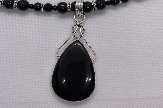 BLACK ONYX Pendant Necklace