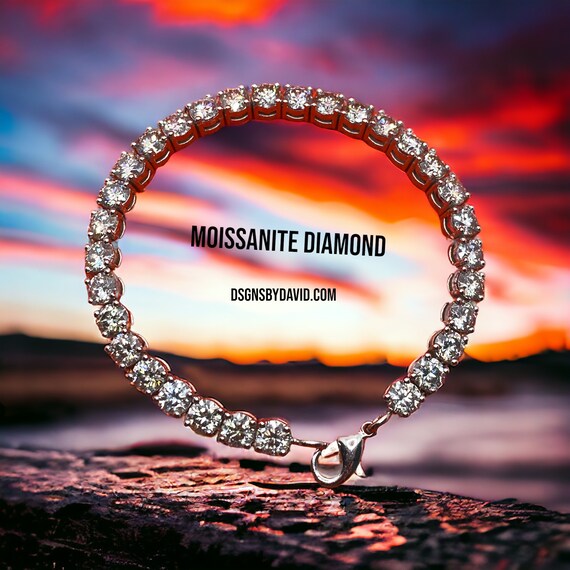 MOISSANITE DIAMOND TENNIS Braclet