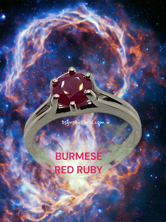 Natural BURMESE RED RUBY Ring (9)