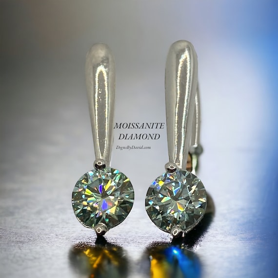 DANGLE MOISSANITE DIAMOND Earrings