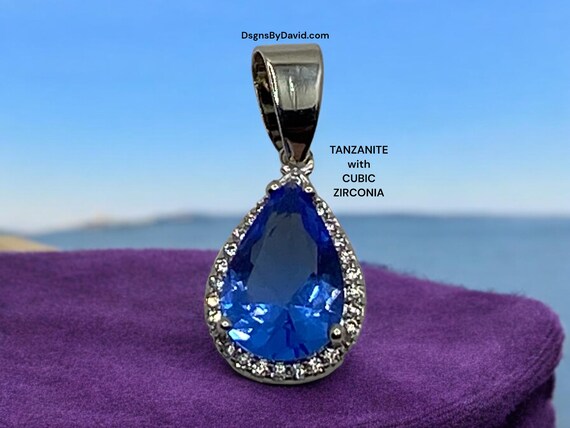 BLUE VIOLET TANZANITE Necklace