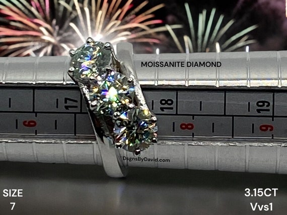 3 DIAMOND MOISSANITE DIAMOND Ring (7)