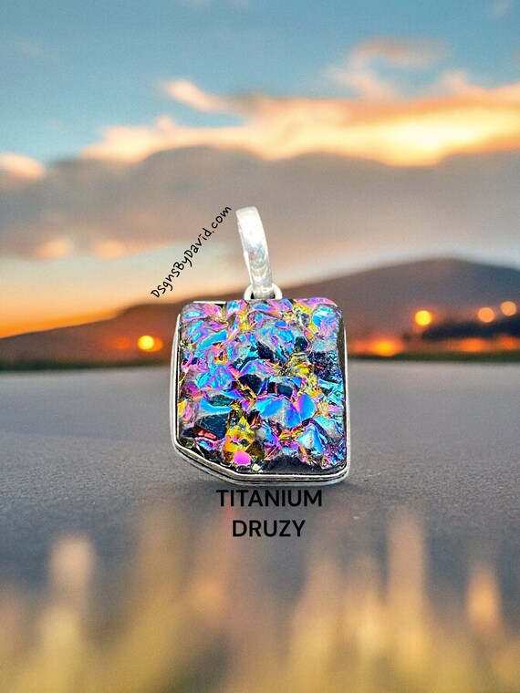 Multi-Color Titanium Druzy Beaded Necklace