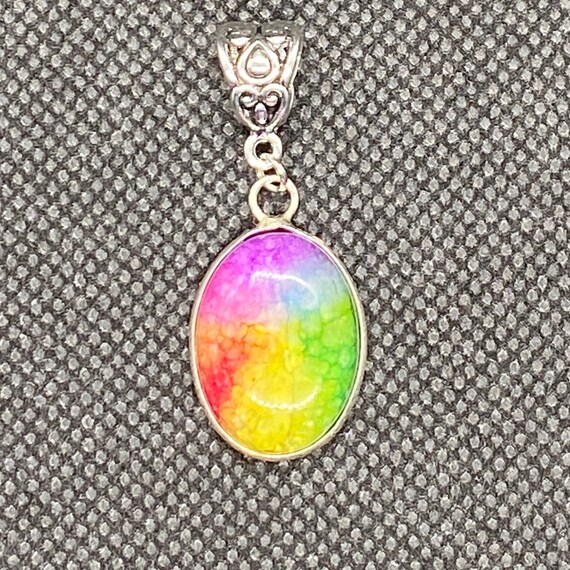 RAINBOW SLICE Jasper Necklace