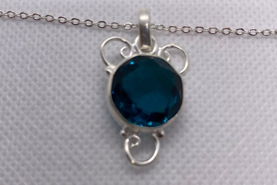 BLUE APATITE Gemstone Necklace