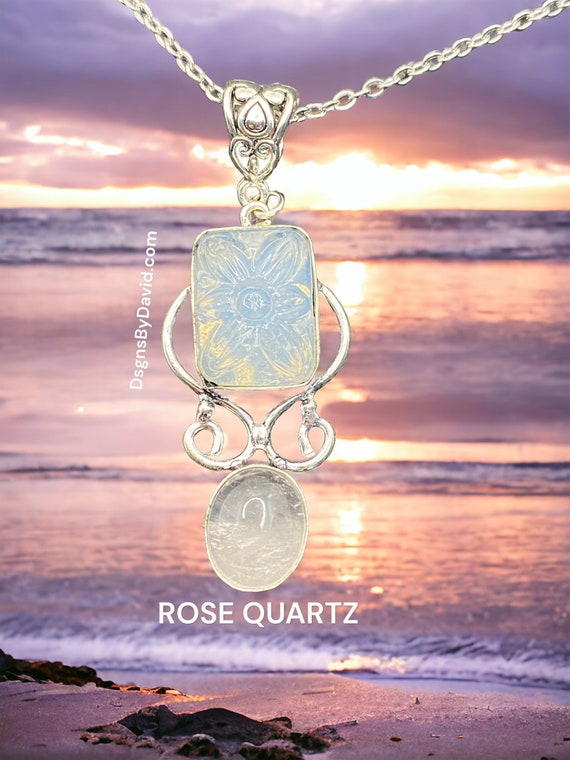 ENGRAVED ROSE QUARTZ