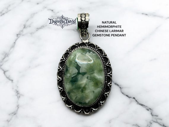 BEAUTIFUL CHINESE LARIMAR Necklace