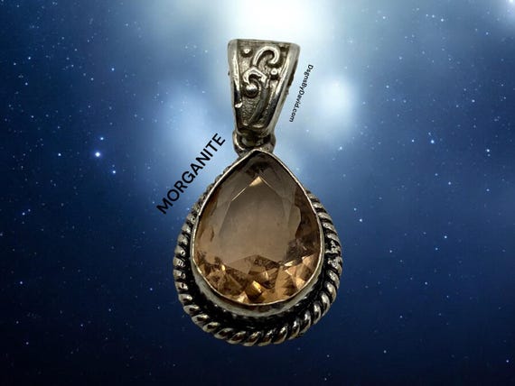 GENUINE MORGANITE GEMSTONE Necklace