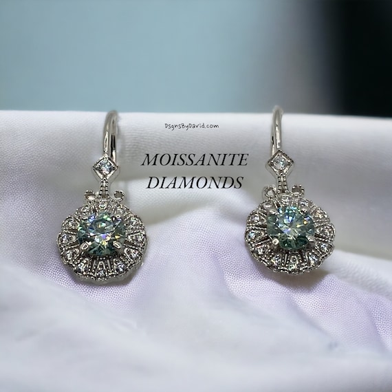 MOISSANITE DIAMOND DROP Earrings