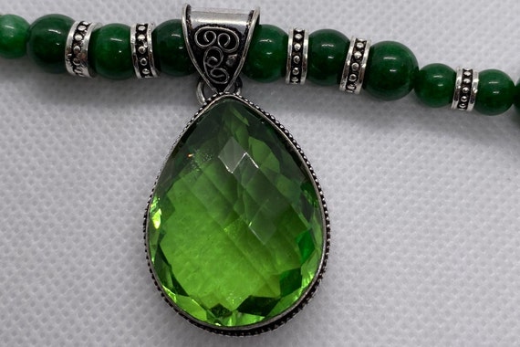 PERIDOT GEMSTONE Pendant Necklace