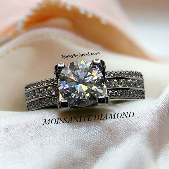 ELEGANT MOISSANITE DIAMOND 9.25" Ring