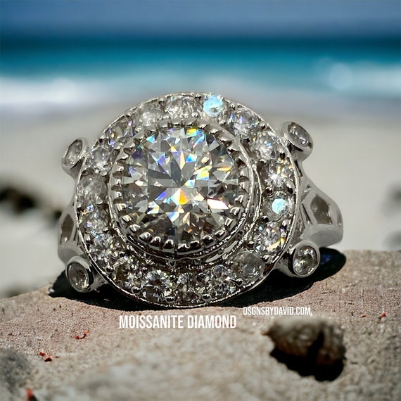 WHITE MOISSANITE DIAMOND Ring
