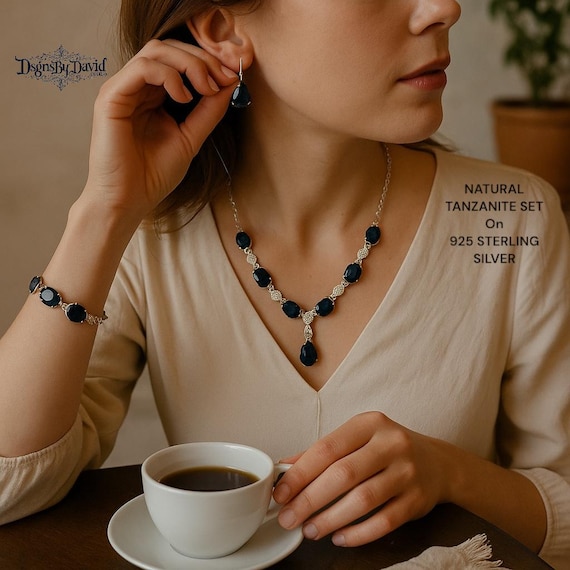 NATURAL TANZANITE complete SET