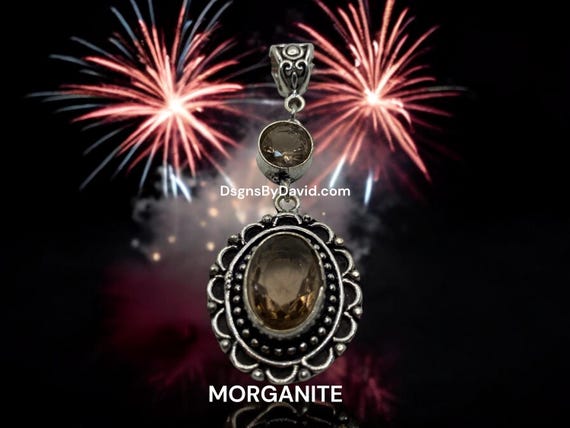 MAJESTIC MORGANITE GEMSTONE Necklace