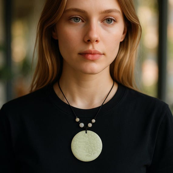 CERTIFIED JADE LANDSCAPE Pendant